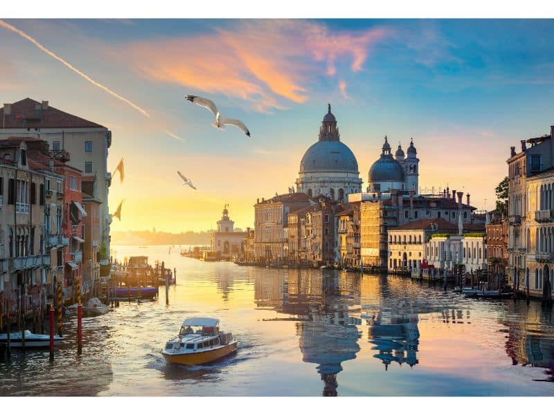 Grand Canal Sunset Scenery