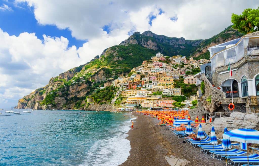 Amalfi Coast beach, Italy
