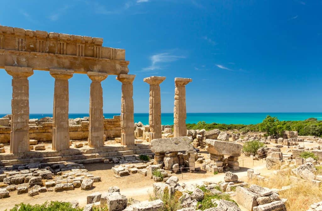 Ancient temples at Selinunte, Sicily