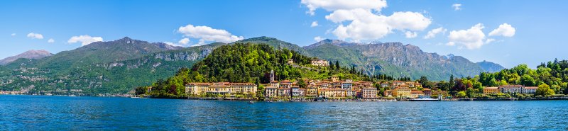 Panorama view of Bellagio village