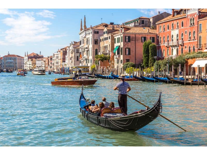 Gondola Ride in Venice Canal