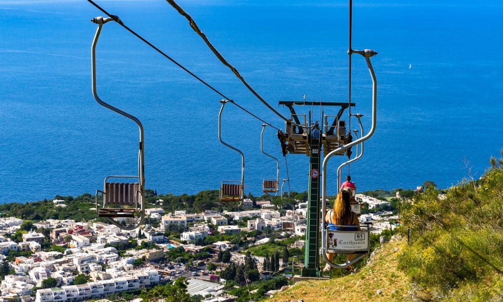 Chairlift at Monte Solaro, Amalfi Coast, Italy