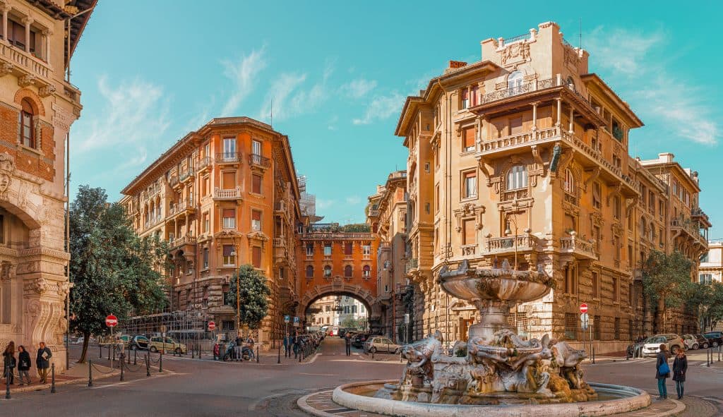 Coppedè District, architecture, Rome, Italy