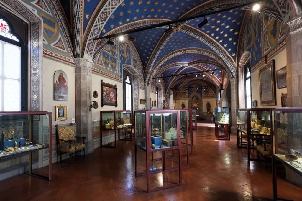 Interior of Palazzo Bargello Museum in Florence, Italy