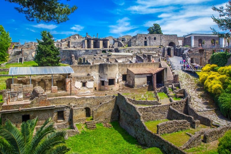 the ancient city of Pompeii Italy