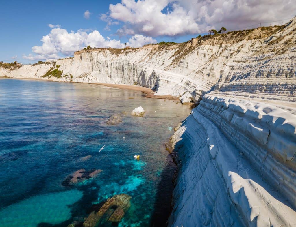 Scala dei Turchi cliff and beach of the coast of Sicily, Italy