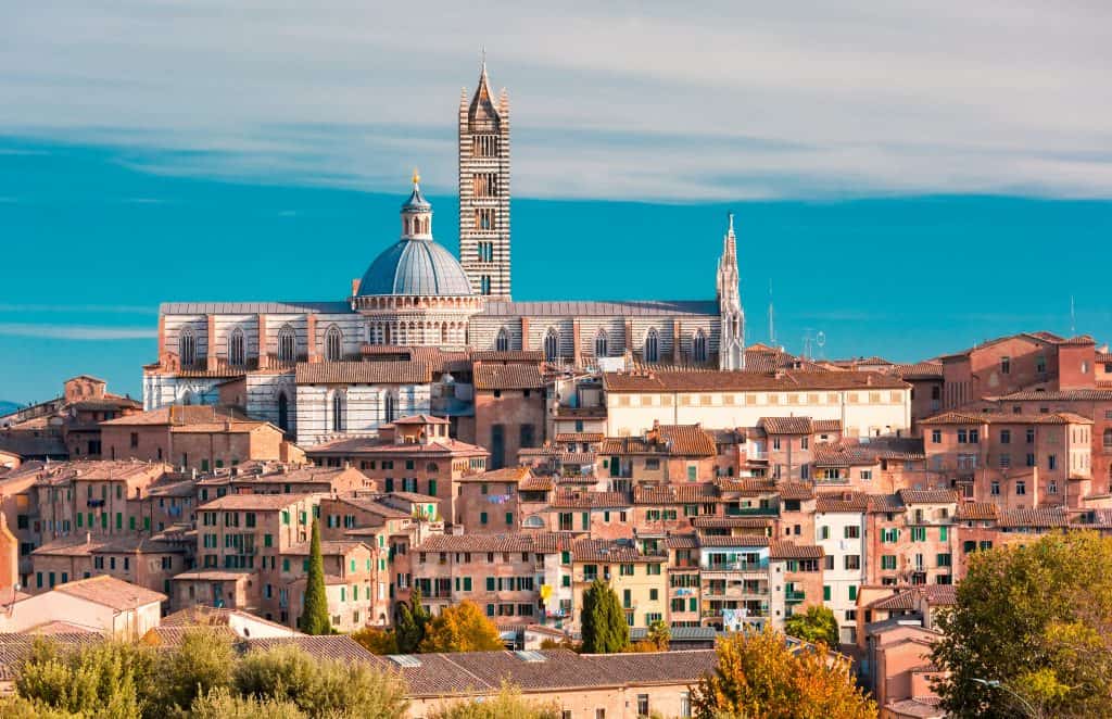 Siena town, old town, Italy