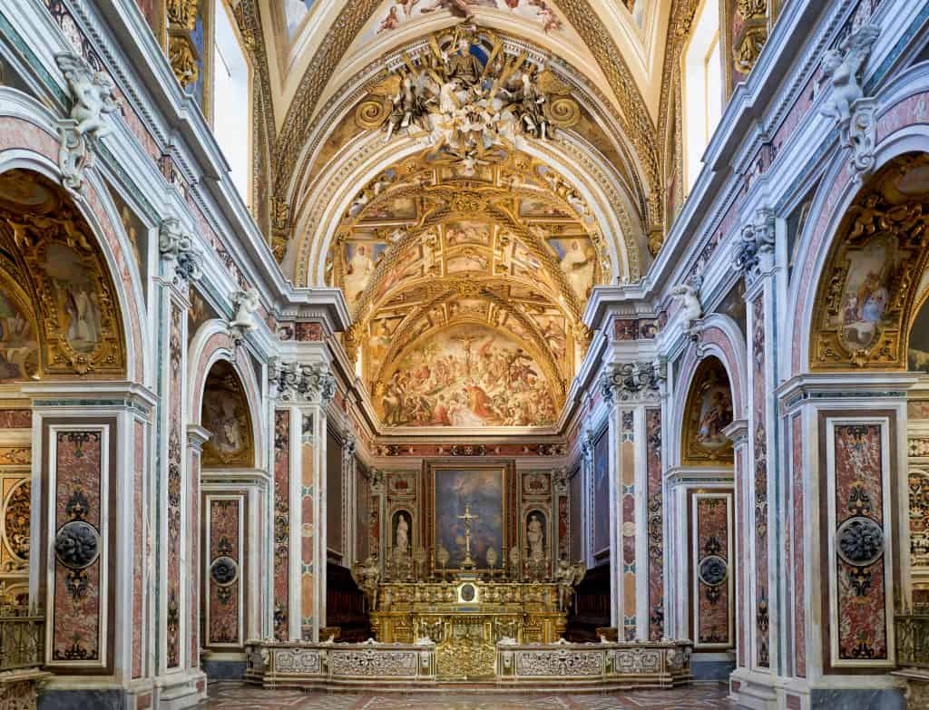 Stunning art and architecture in the San Martino Museum, Naples, Italy