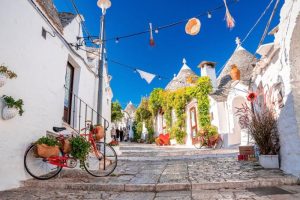 Traditional trulli houses in Alberobello