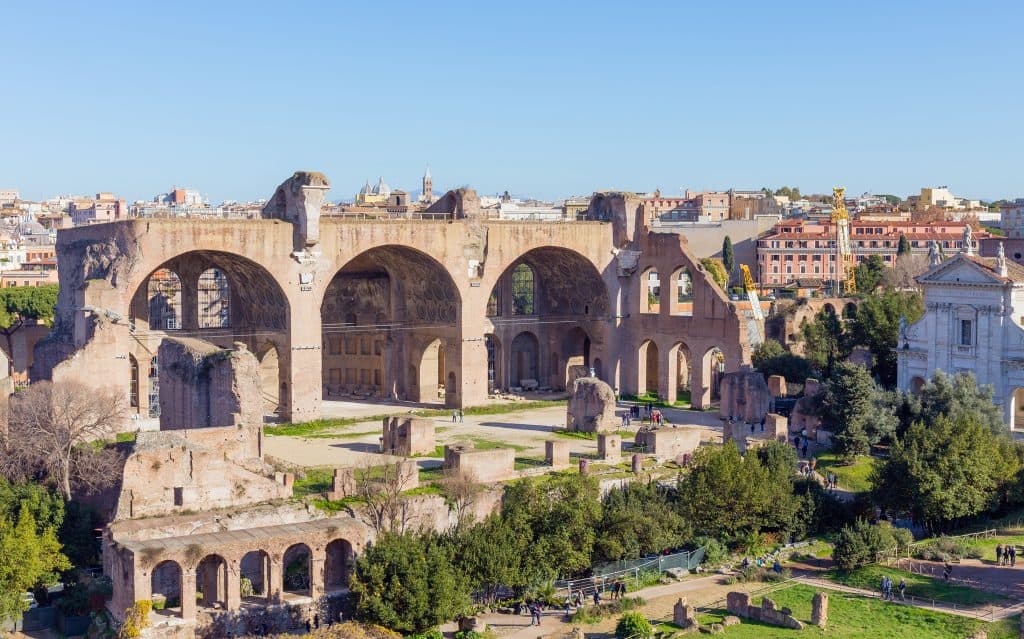 Basilica of Maxentius and Constantine, Roman Forum, Rome, Italy