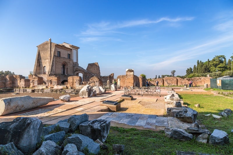 The ruins of the Flavian Palace