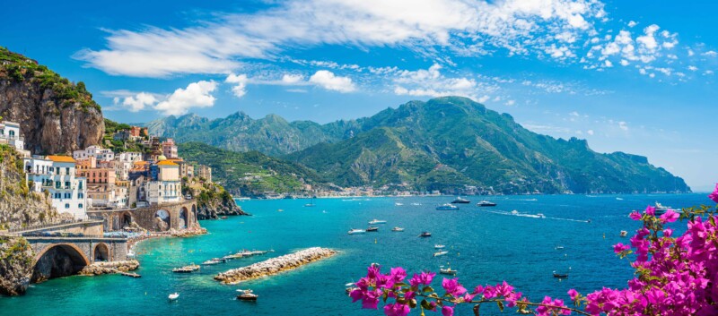 Panorama of Amalfi Coast in September, best time to visit