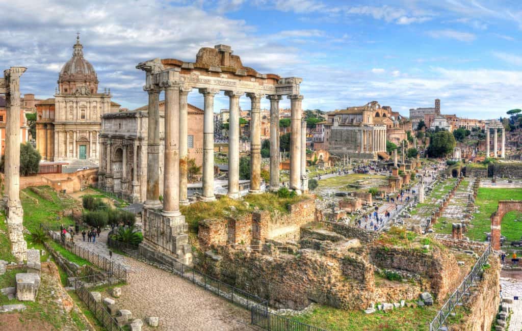 Temple of Saturn, Roman Forum, Rome, Italy