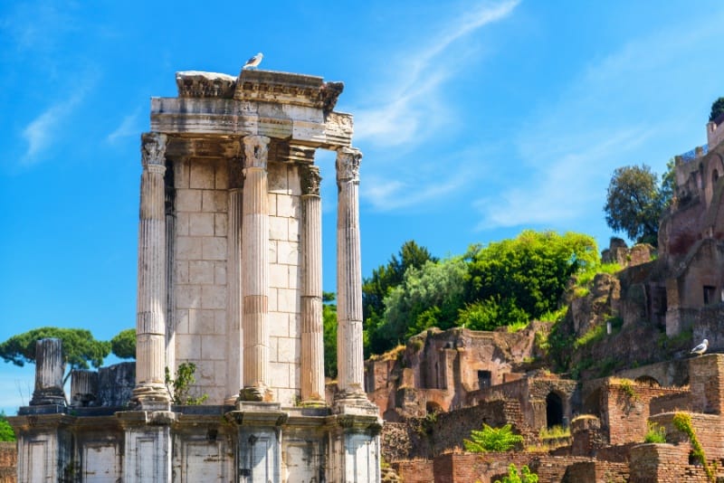 Temple of Vesta in Roman Forum, Rome, Italy