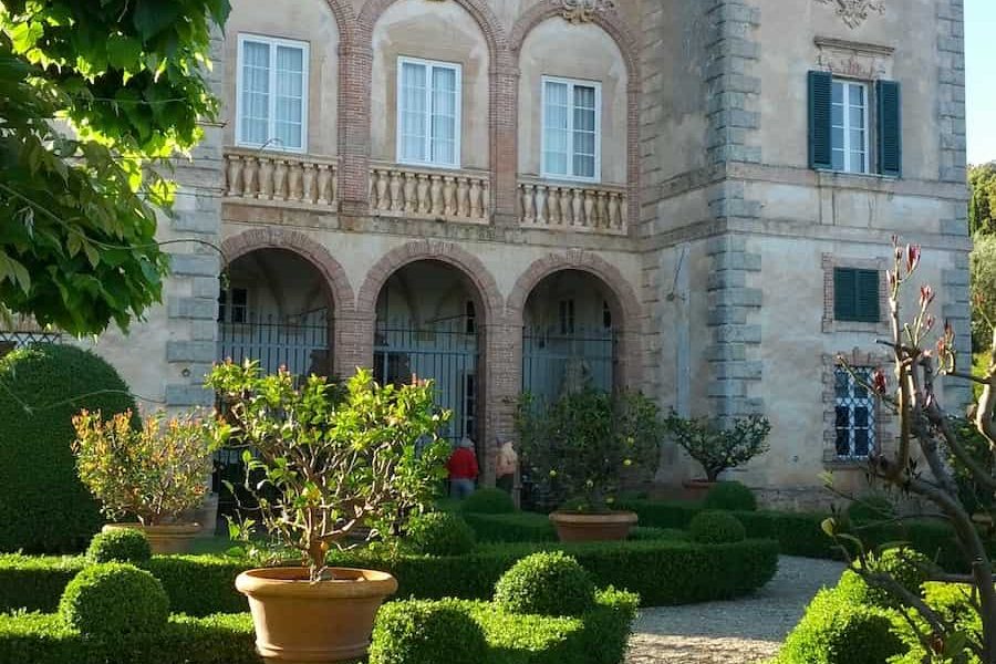 Gardens at Villa Vetinale in Siena, Italy