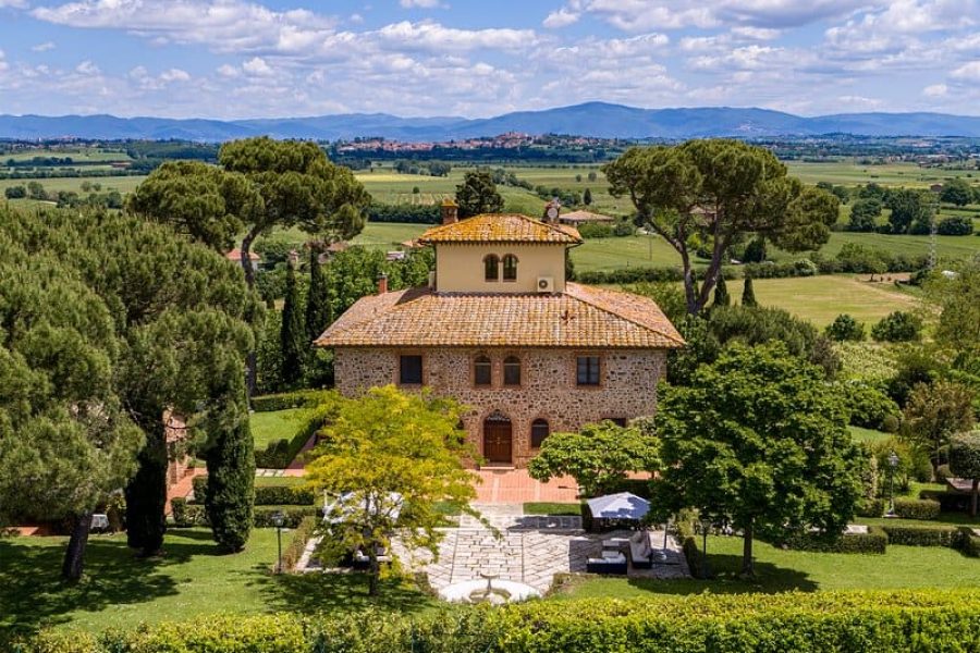 Aerial View of Villa Monarca