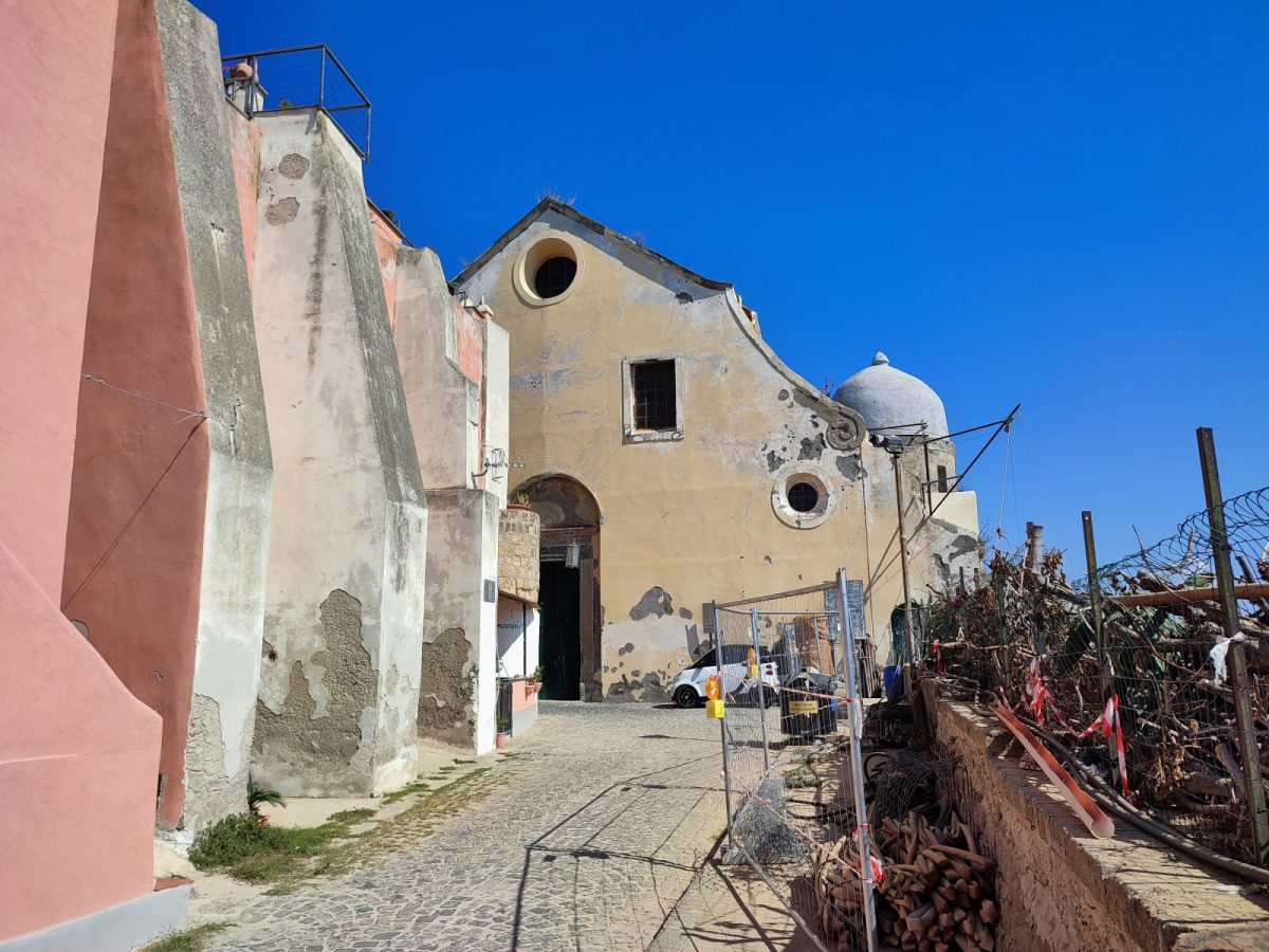 Abbey of San Michele Arcangelo of the Abbazia di San Michele Arcangelo in Procida, Italy