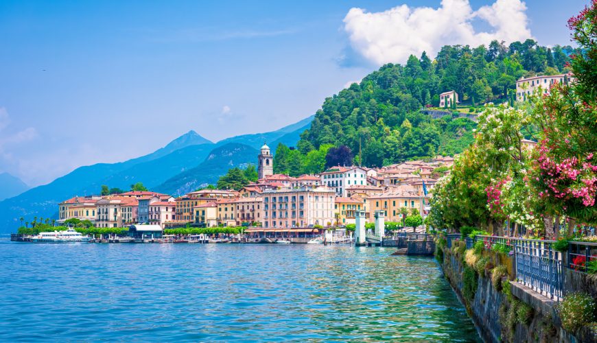 Bellagio Coast and Lakefront on Lake Como, Italy