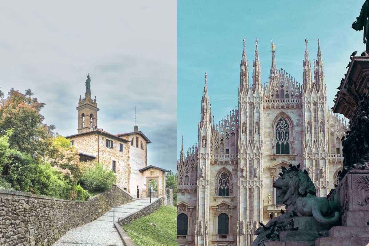 Bergamo and Milan