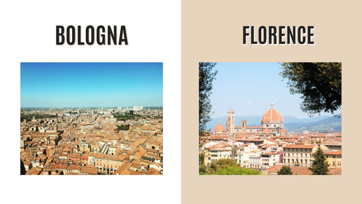 Bologna and Florence, Italy Destination Comparison