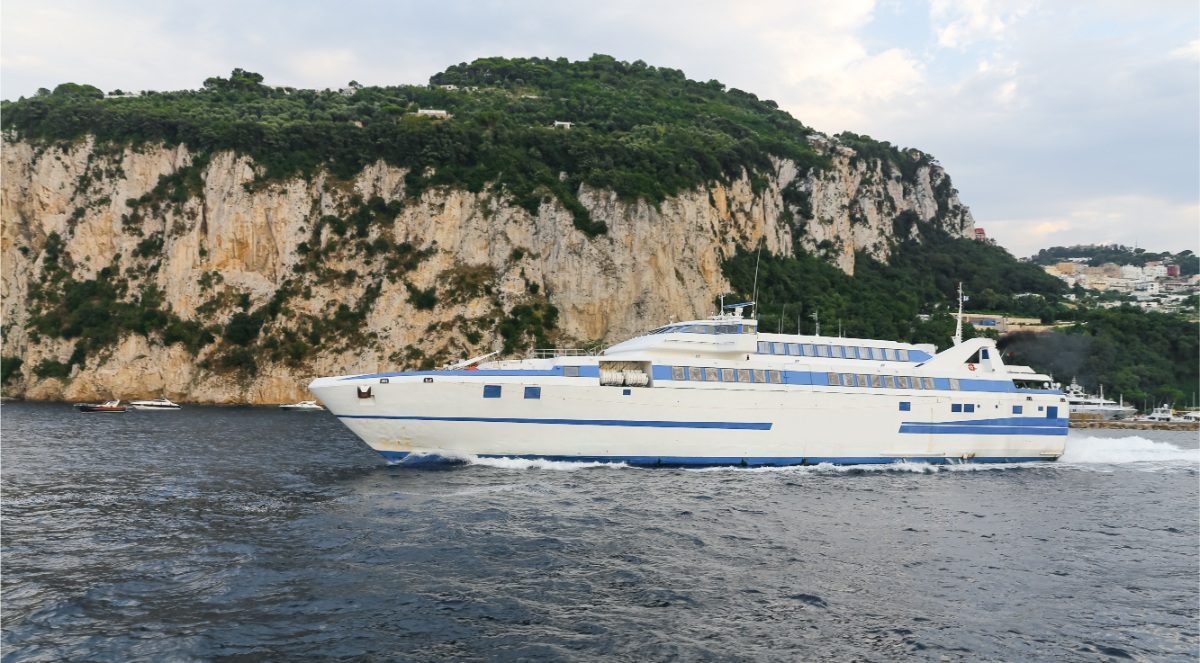 Ferry transportation at Capri, Italy