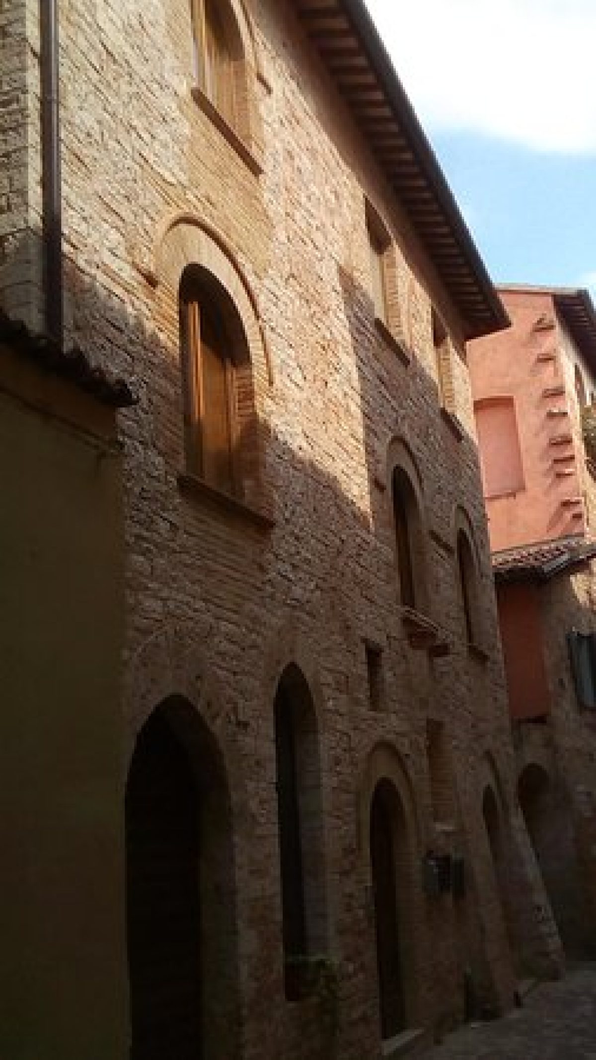 Exterior of the Casa Medievale in Foligno, Italy