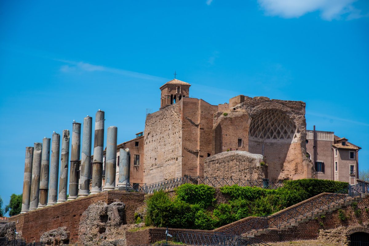 Domus Aurea archaeological museum in Rome, Italy