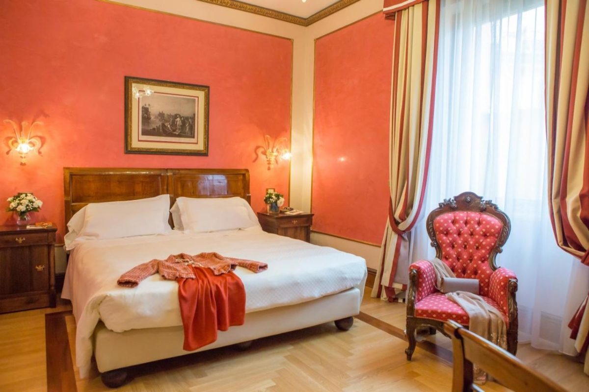 Room interior of the Due Torri Hotel in Verona, Italy