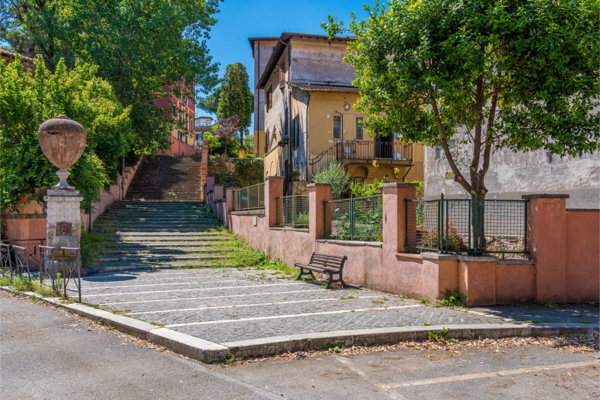 The charming and picturesque Garbatella neighborhood in Rome, Italy