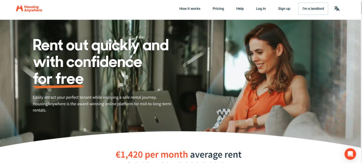 HousingAnywhere Website Landing Page