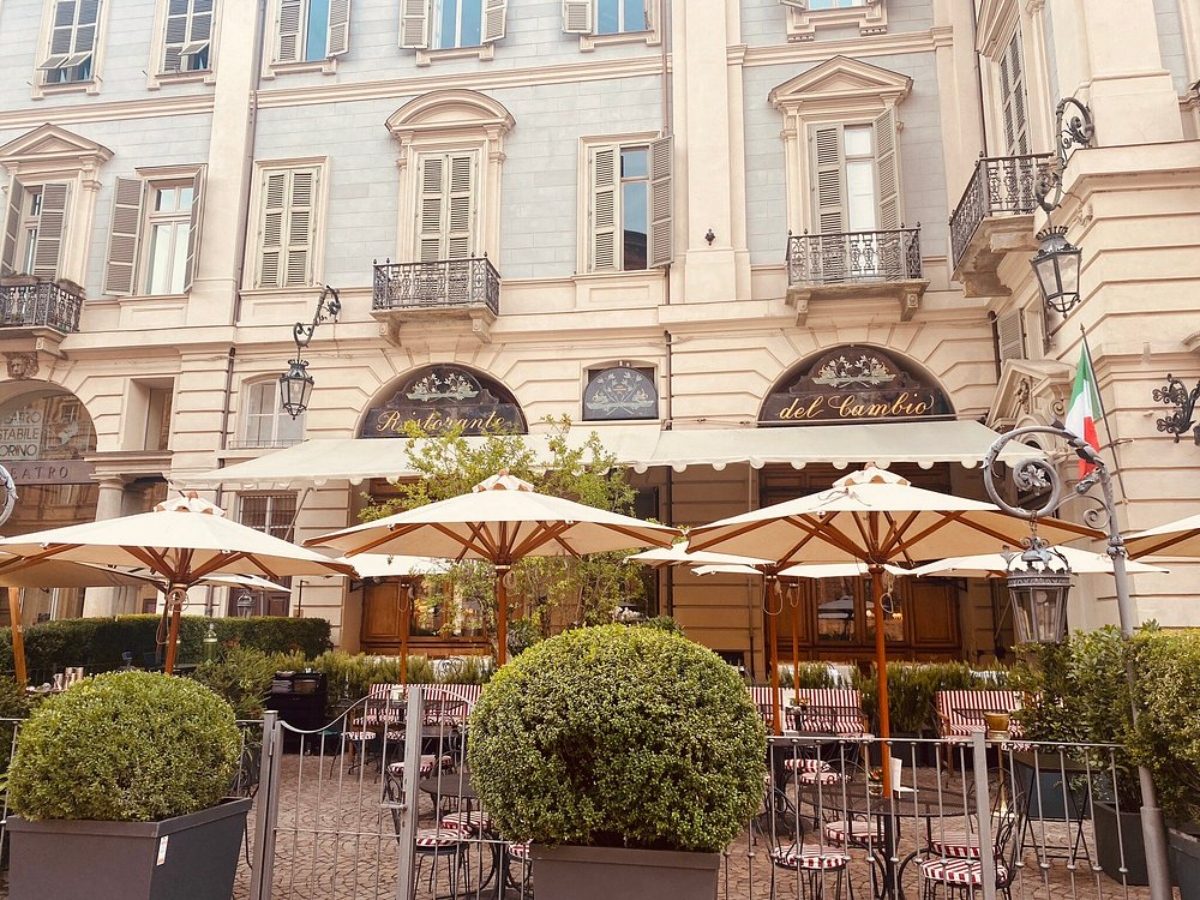 Exterior of the Il Ristorante del Cambio in Italy

