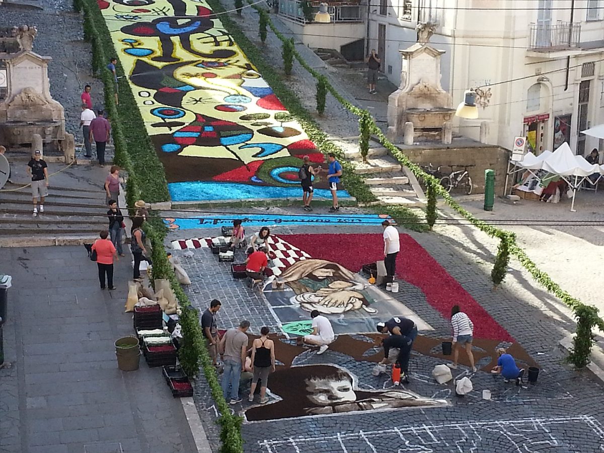 Infiorata di Genzano di Roma Festival in Genzano di Roma, Italy