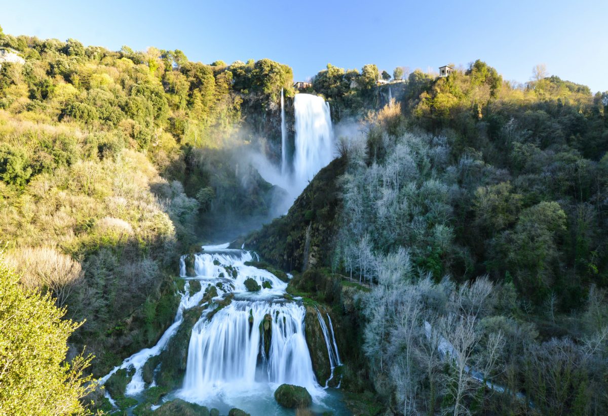 Marmore waterfalls in Terni, Umbria Region, Italy