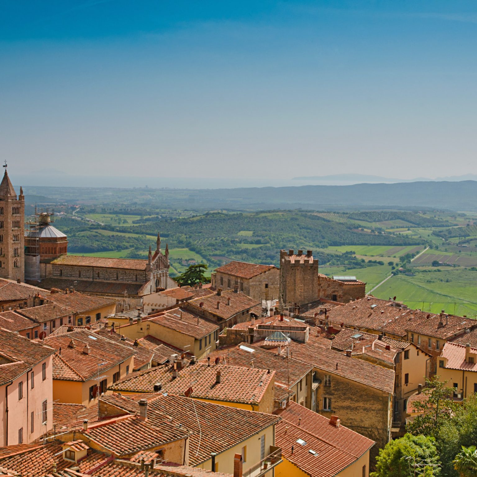 Medieval town of Massa Marittima in southern Tuscany, Italy