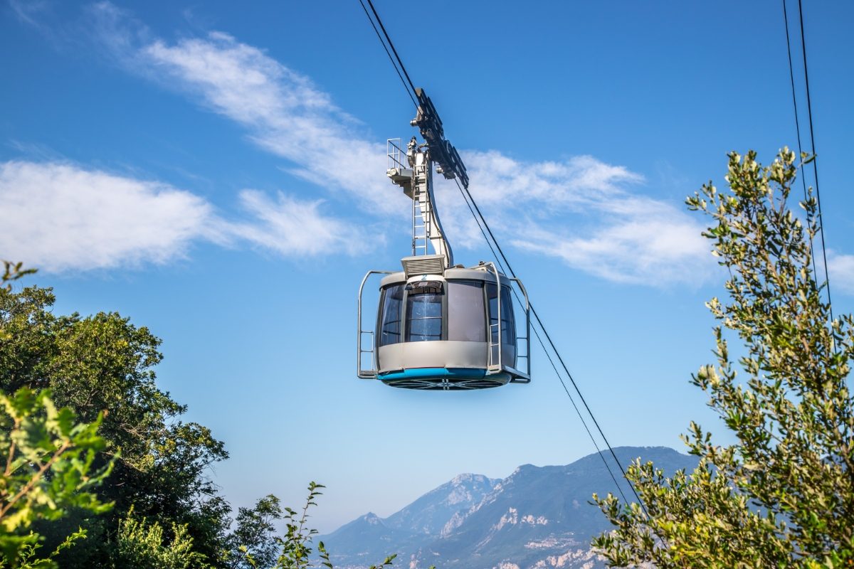 Cable car ride at the monte baldo, Lake Garda 