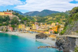 Panoramic view of the Monterosso al Mare town in Cinque Terre, Italy