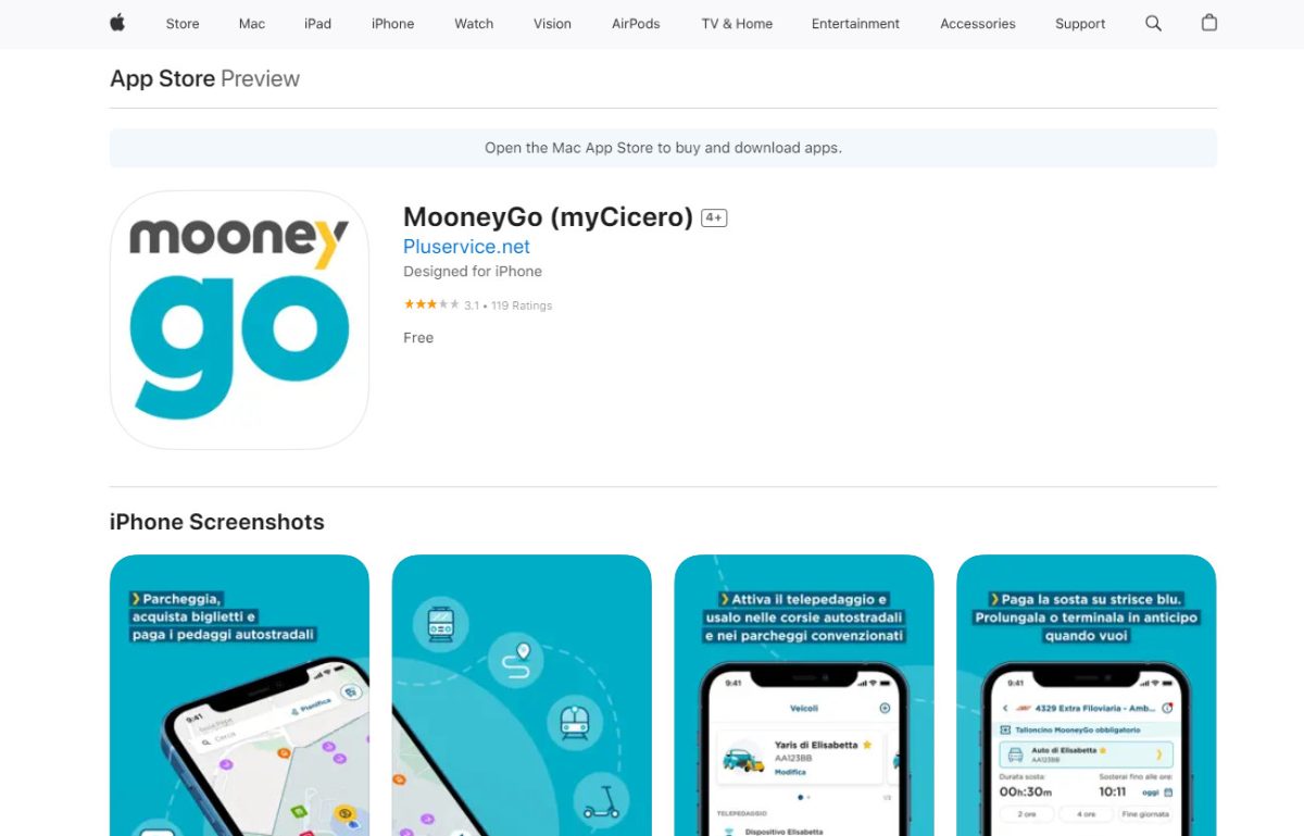 MooneyGo or MyCicero  App on Apple App Store