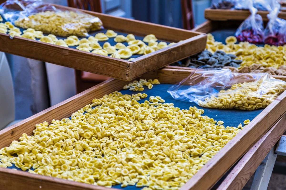 Close-up of the for sale Orecchiette Pasta