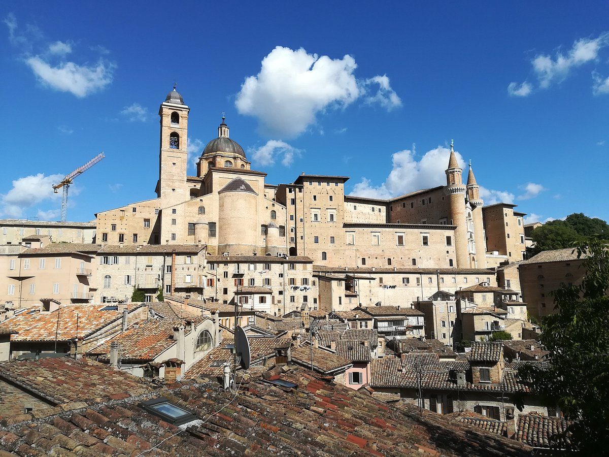 Exterior of the Palazzo Ducale in Urbino, Italy