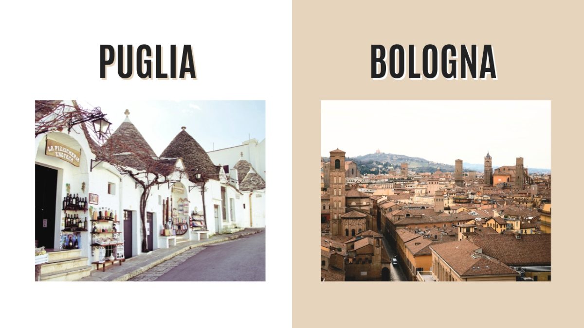 Puglia and Bologna, Italy Destination Comparison