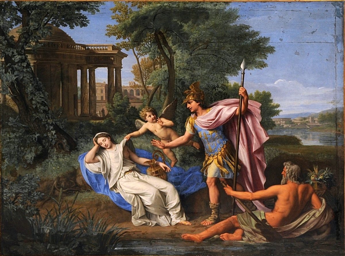 The artwork Mars and Rhea Silvia by Nicolas Colombel, 1694