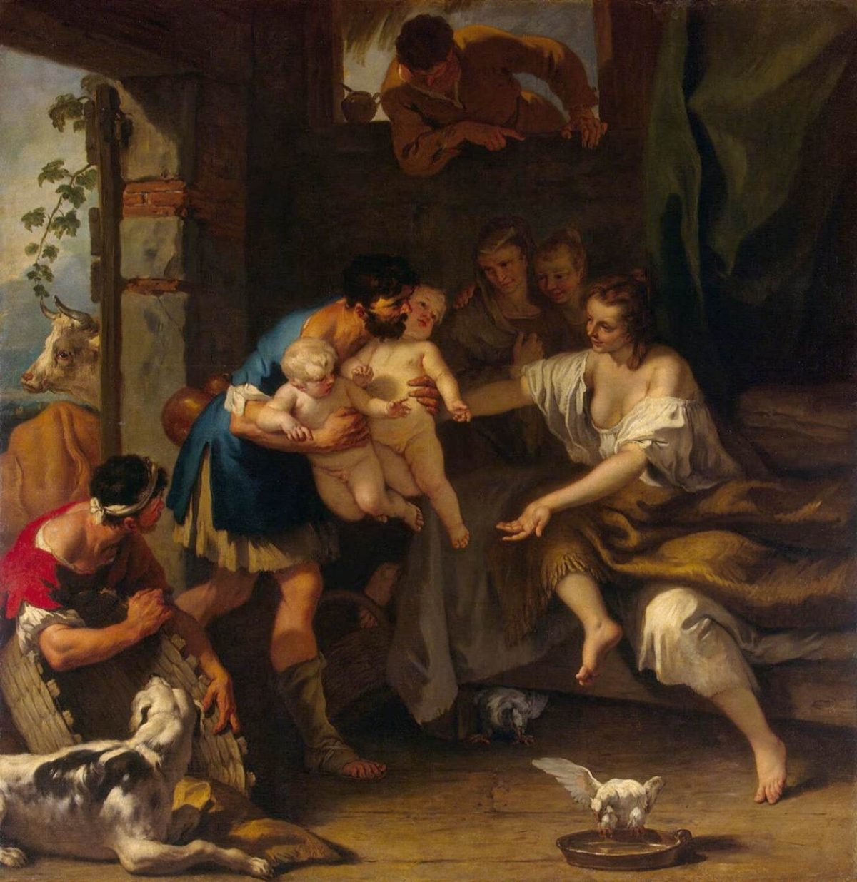 Childhood of Romulus and Remus painting