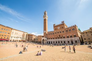 Piazza del Campo Plaza in Siena, Tuscany, Italy