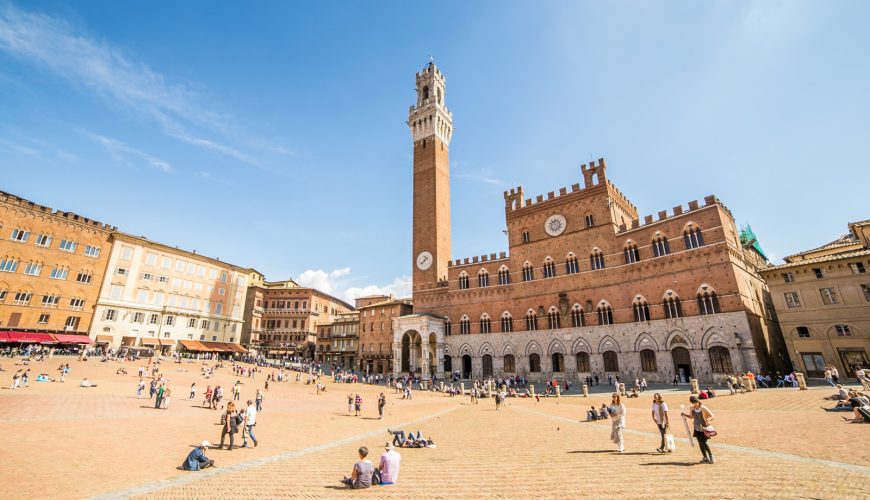 Piazza del Campo Plaza in Siena, Tuscany, Italy