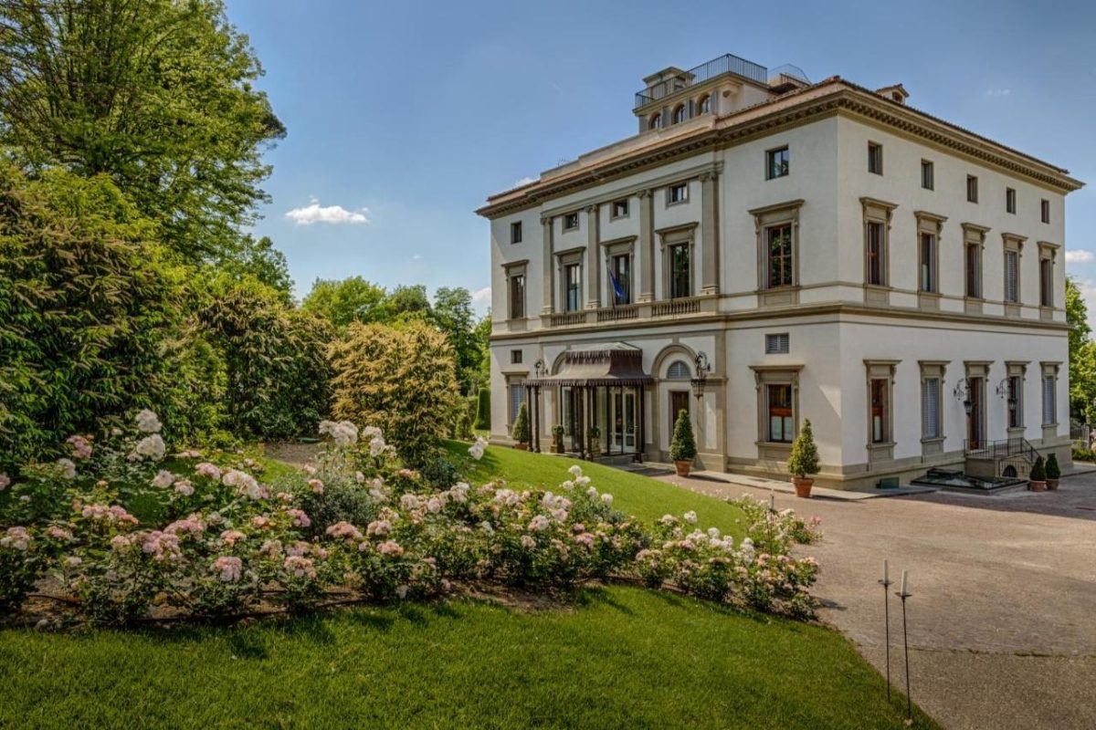 Exterior of the Villa Cora in Florence, Italy