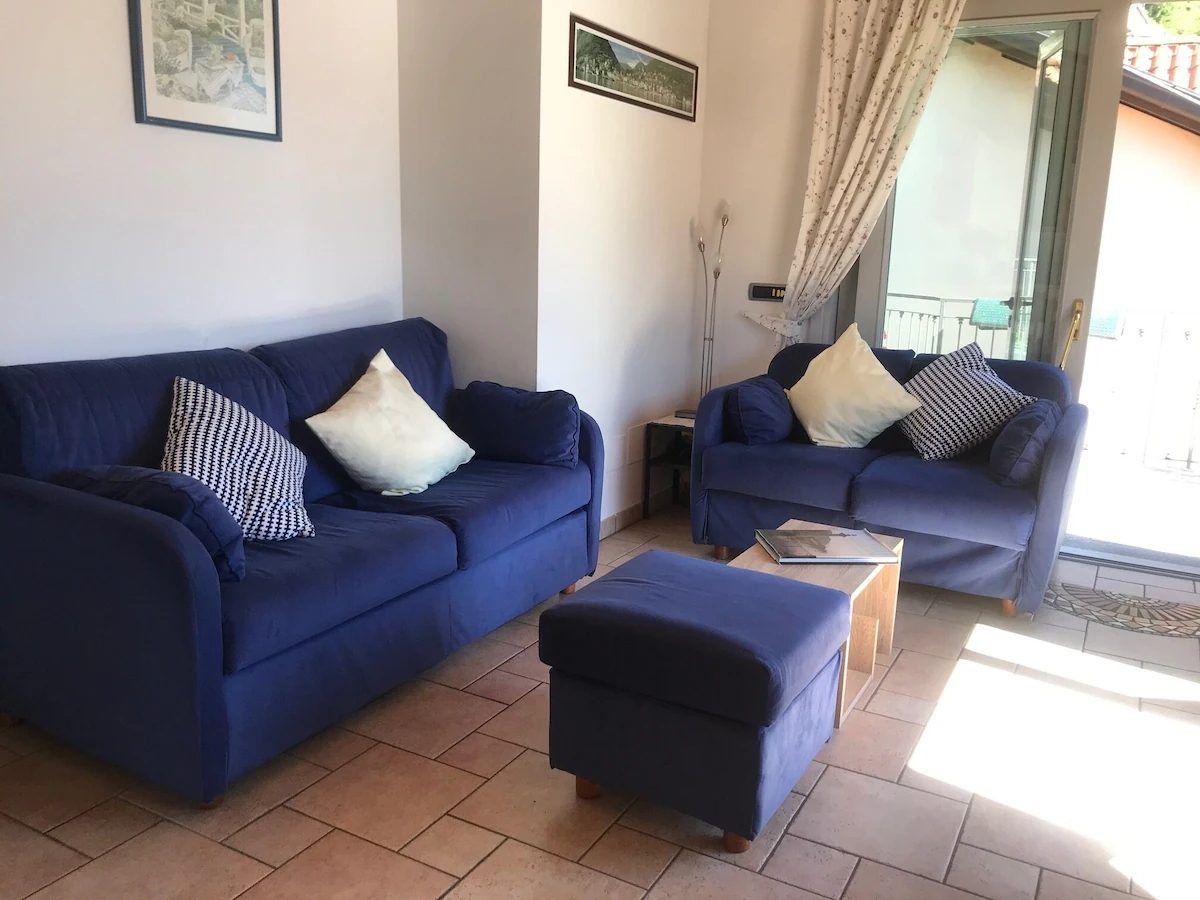 Living room interior of Villa Panoramica Lake Como